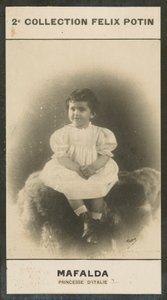 Mafalda, Princess of Italy by European Photographer