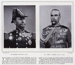 Sir Edward Seymour, Sir Alfred Gaselee by European Photographer