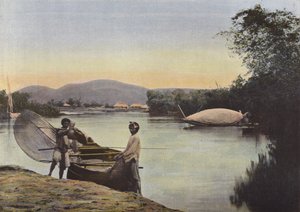 A Ferry at Nam-Dinh by European Photographer