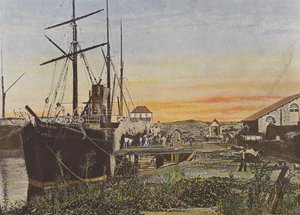 View of the Port of Saint-Pierre by European Photographer