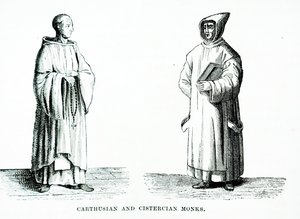 A Carthusian and Cistercian Monk by European School