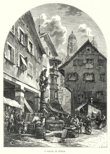 A Street in Zurich by European School
