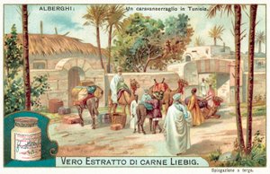 A Caravanserai in Tunisia by European School