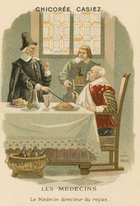 A Doctor Telling a Man What He Should Eat by European School