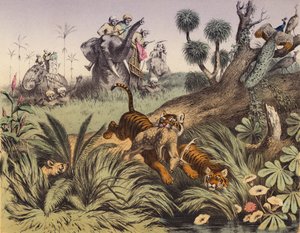 A hunt in the Indian jungle