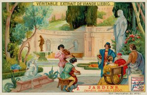 An Italian Garden of 1500s by European School