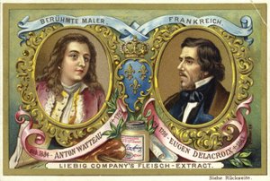 Antoine Watteau and Eugene Delacroix, French artists by European School