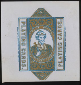 Artwork for playing cards by European School