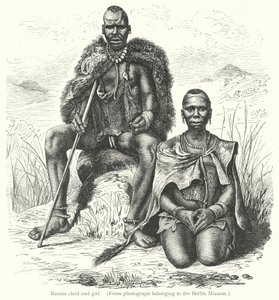 Basuto chief and girl