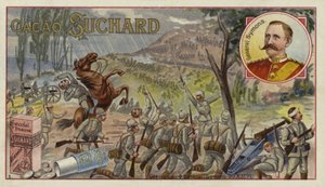 British General Sir William Penn Symons mortally wounded at the Battle of Glencoe, Boer War, 20 October 1899