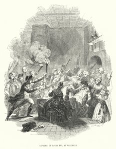 Capture of Louis XVI at Varennes by European School