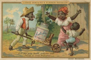 Cartoon Africans Welcome Liebig Meat Extract