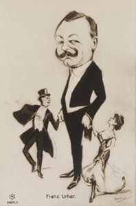 Cartoon Portrait of Franz Lehar by European School
