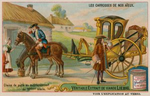 Chaise Beginning a Journey in the 18th Century by European School