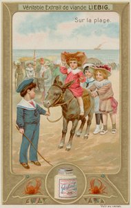 Children Having Donkey Rides by European School