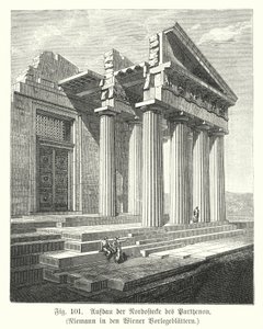 Construction of the North-East Corner of the Parthenon, Athens, Ancient Greece by European School