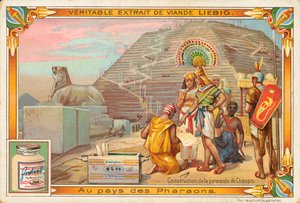 Construction of the Pyramid of Cheops by European School