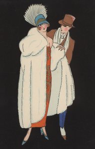 Couple in Fashionable Dress by European School