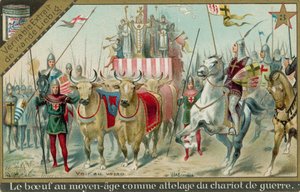 Cows in the Middle Ages by European School