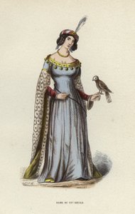 Lady of the 15th Century by European School