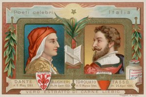 Dante and Tasso by European School