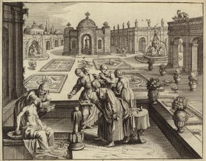 David Watching Bathsheba Bathing by European School
