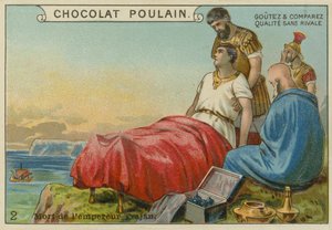 Death of the Roman Emperor Trajan, 117 by European School