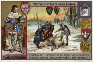 Discovery of the body of Charles the Bold, Duke of Burgundy, after the Battle of Nancy, 1477 by European School