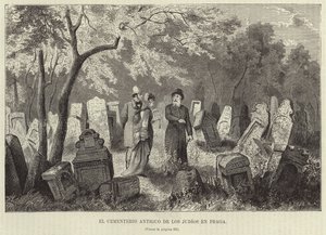The Old Jewish Cemetery in Prague by European School