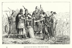 Election of Almos, the First Duke by European School