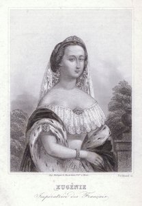 Empress Eugenie, consort of Napoleon I of France by European School