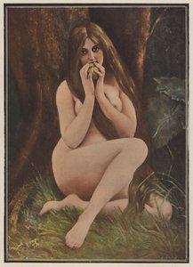 Eve, in the Garden of Eden by European School