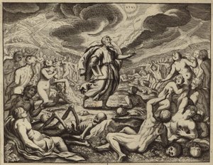 Ezekiel in the Valley of Dry Bones by European School