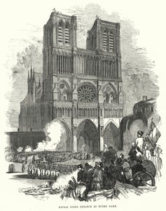 Favras doing Penance at Notre Dame by European School