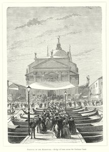 Festival of the Redentore, Bridge of boats across the Giudecca Canal by European School