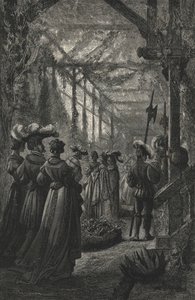 Festival in a Greenhouse, After a 15th Century Engraving by European School