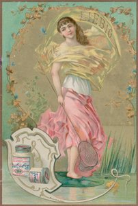 Folk Girl in Pink by European School
