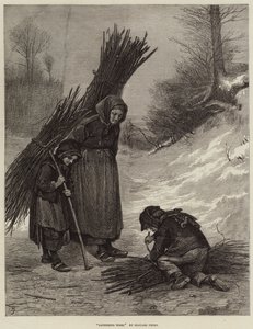 Gathering Wood by European School