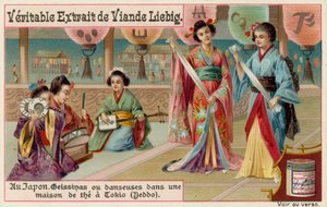 Geishas Dance at a Tea-House in Tokyo