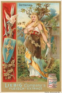 Germany, Thusnelda, Liebig Card, Early 20th Century