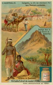 Goldrush Town Coolgardie, the Countryside Around Kimberley and Aborigines from Queensland by European School