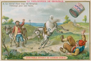 Grosjean Swaps his Horse for a Cow by European School