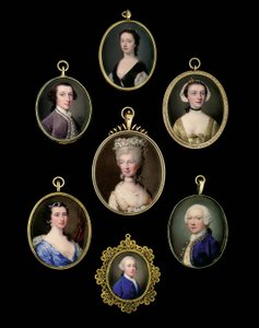 Group of miniatures by European School