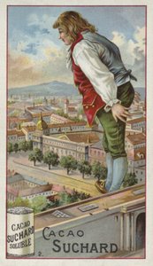 Gulliver exploring the city of Lilliput