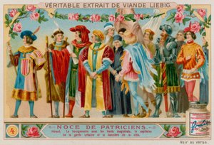 Herald, Mayor of the Town and his Magistrates, Captains of the City Guard and the Banners of the Town by European School