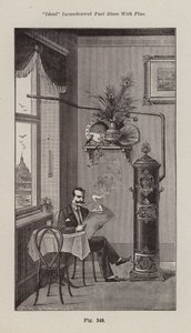 "Ideal" Incandescent Fuel Stove with Flue by European School