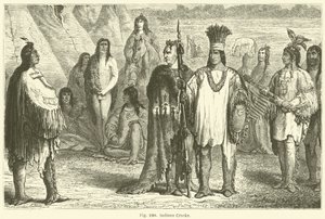 Creek Indians by European School