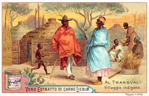 Indigenous village in the Transvaal by European School