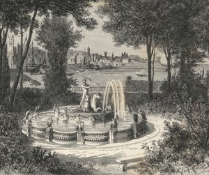 Doria Gardens (engraving) by European School