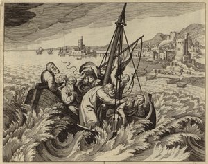 Jesus Christ calming the storm by European School